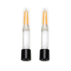 Reservlampa till ljusstaken ljuseveka. 2-pack amber eller varmvit.